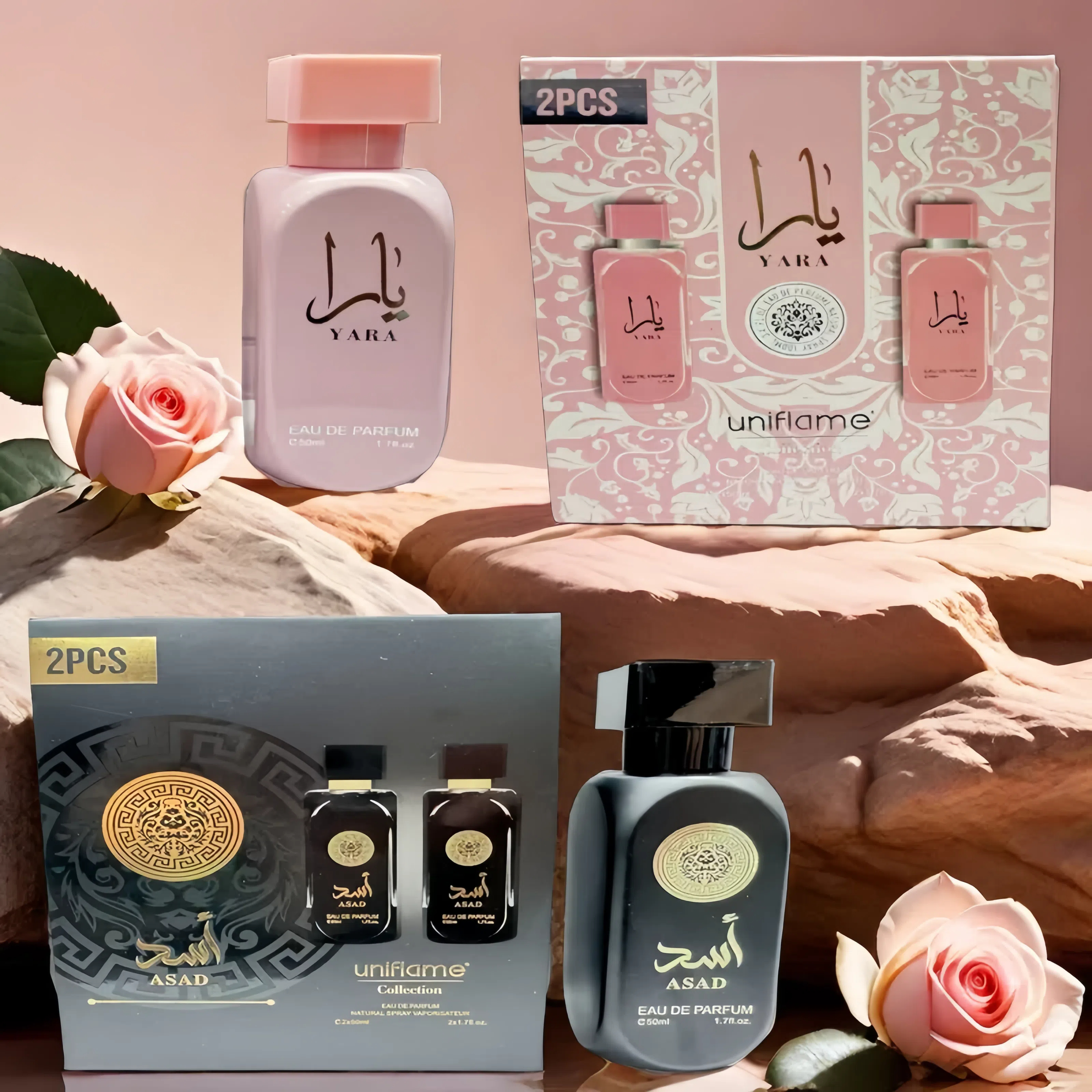 2025 Top sale 803C Women Arabic Dubai 50ml*<strong>2</strong> <strong>Perfume</strong> Set Oriental flavor Eau de Parfum for ladies best <strong>2</strong> in 1 <strong>perfume</strong> gift sets - Product Image 6