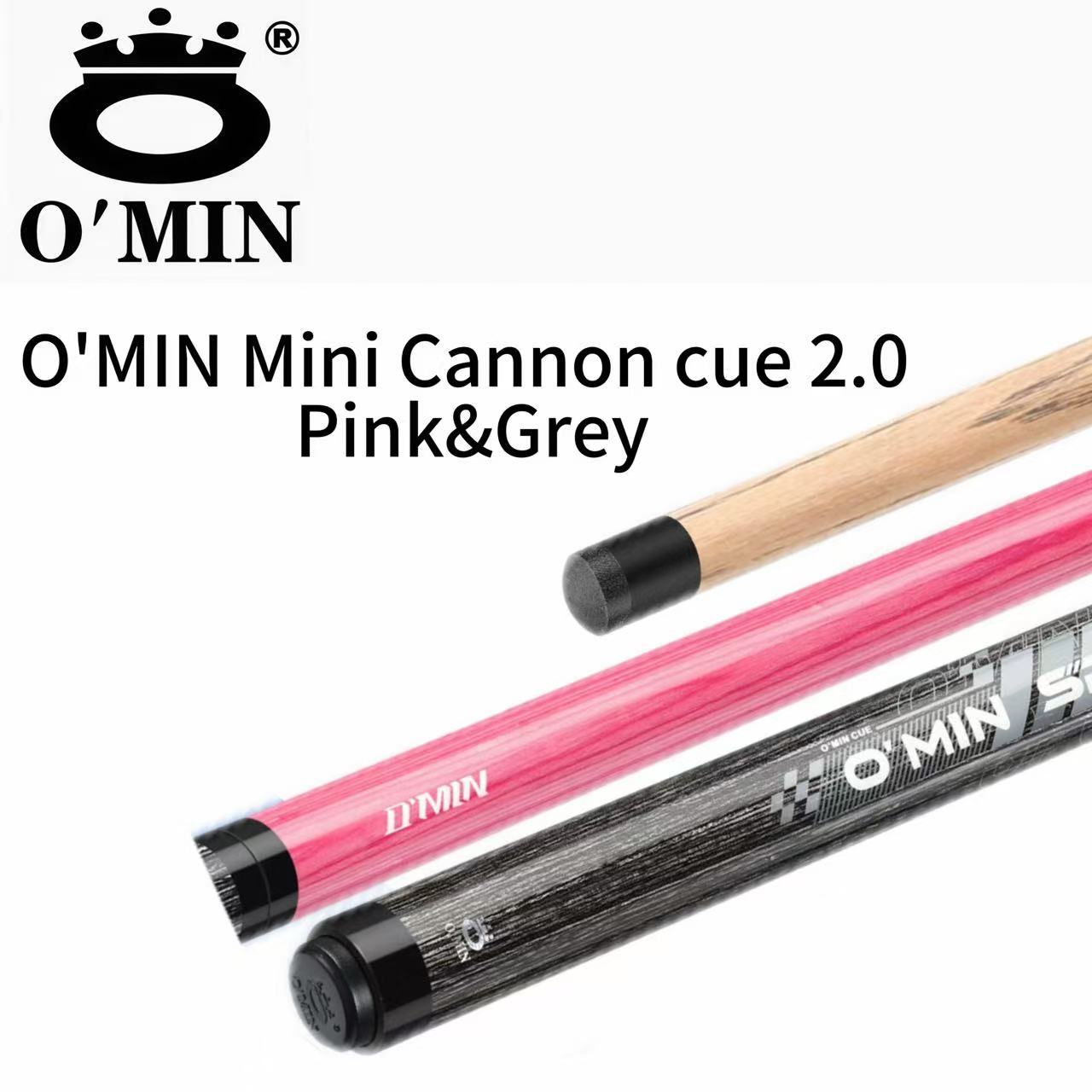 Queue de mini canon 2.0 rose et gris