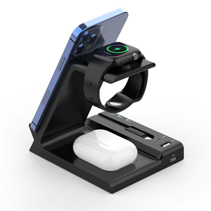 2024 <strong>Top</strong> Selling 3-in-<strong>1</strong> Desktop Wireless Charging Stand ABS Magnetic Multi-in-<strong>1</strong> <strong>Apple</strong> iPhone 15W Output Power Type-C Port - Product Image 1