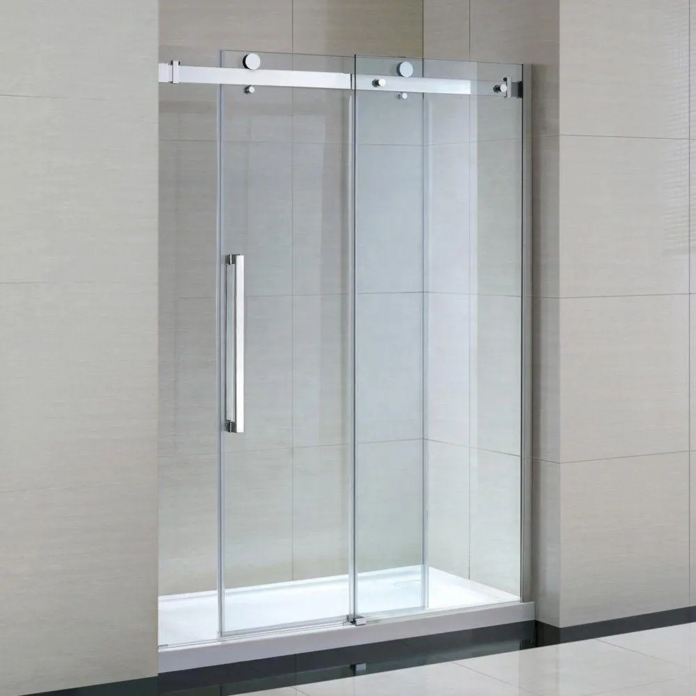 Cina Grosir Pintu Geser Kamar Mandi Aluminium Sistem Kaca Shower Harga Interior