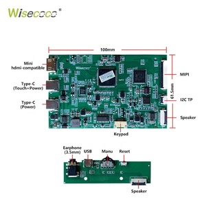Placa controladora Lcd tipo C, 10,1x800, 1280 pulgadas, 10 puntos, capacitivo, Multi pantalla táctil Lcd, 10,1 ", todo en uno - Product Image 4