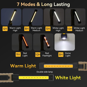 Luci cob multifunzione portatili con magnete ricaricabile torcia a Led lanterne lampada da lavoro portatile torcia elettrica lampada da lavoro - Product Image 3
