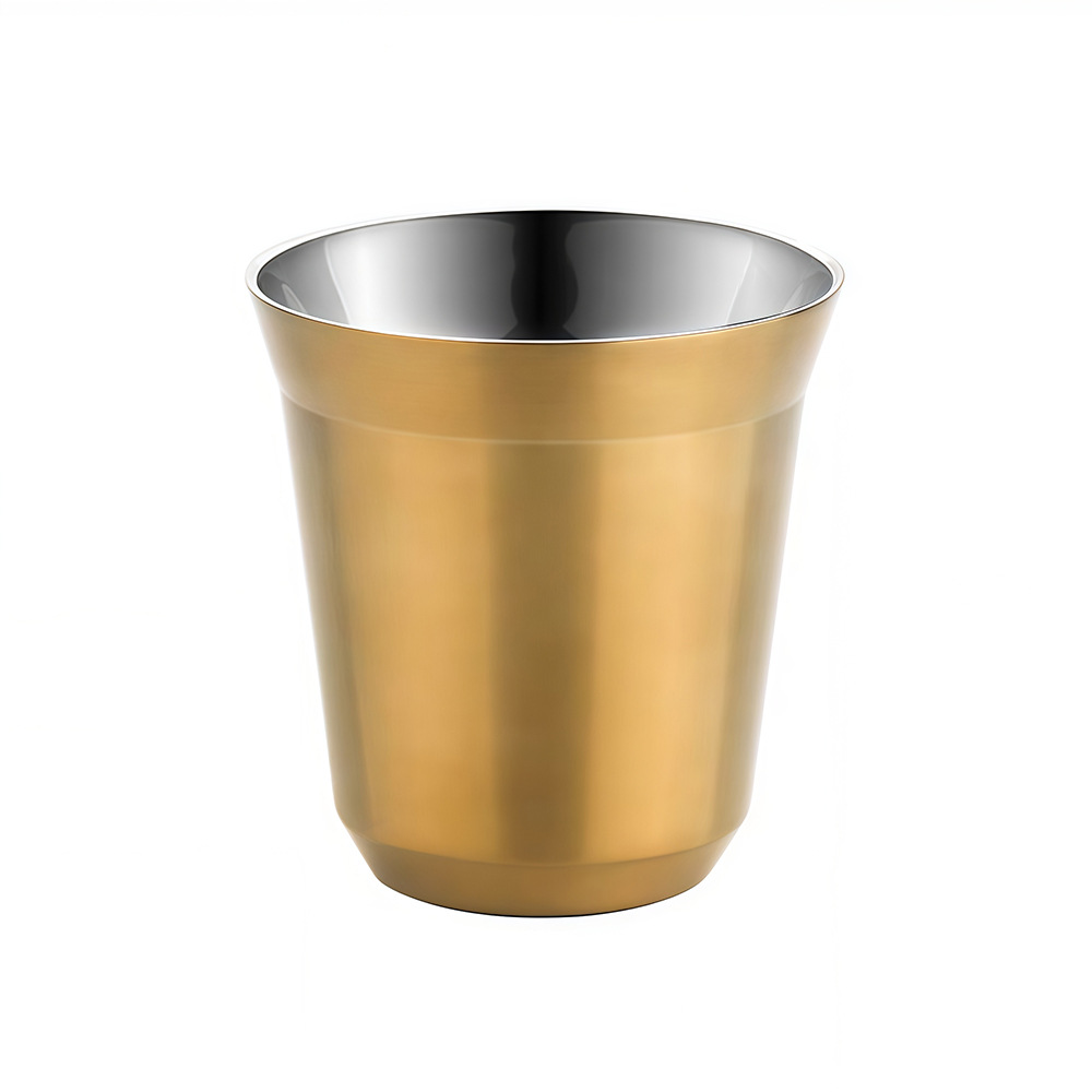 Petite tasse à café dorée 80ml