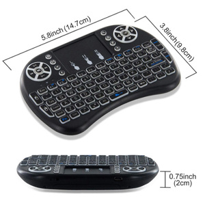 Mando a distancia inalámbrico para caja de TV inteligente, Teclado retroiluminado de 3 colores con Touchpad para PC de escritorio - Product Image 3