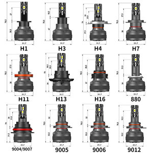 Fabrika V6P led led far otomobiller yüksek/düşük işın h1 h3 h7 h11 araba led güçlendirme/yükseltme kiti h4 led farlar h7 faros luces - Product Image 5
