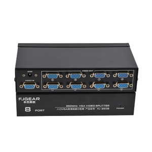 FJ-3508 Fjgear High Quality Vga <strong>Splitter</strong> <strong>1</strong> <strong>Input</strong> <strong>8</strong> <strong>Output</strong> Bandwidth 350MHz Transmission Distance up to 50M - Product Image 1