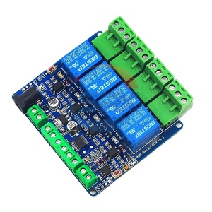 Modbus RTU uscita relè a 4 canali 12V ingresso interruttore a 4 canali 485 comunicazione modulo di comunicazione TTL Pin