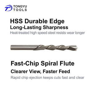 1/4 "cửa sổ & cửa vách thạch cao cut-out Zip bit hướng dẫn điểm thí điểm Tip & 1/8 5/32 3/16 HSS Router bit cho vách thạch cao nhiệm vụ nặng nề cắt - Product Image 3