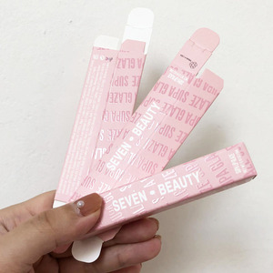 Lüks özel baskı özel etiket tasarım pembe Lipgloss kutusu özelleştirilmiş kozmetik ambalaj kutusu - Product Image 3
