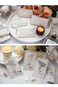 50 tờ giấy sổ lưu niệm, thẩm mỹ cổ điển vật liệu trang trí giấy tự làm cho Tạp Chí rác thẻ làm thủ công mỹ nghệ - Product Image 6