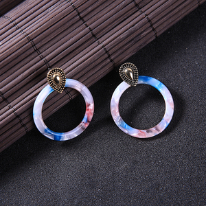 ต่างหูอะคริลิคสีสันสดใสพิมพ์ลายเสือดาว ed01937d ฮิปฮอปเซ็กซี่บุคลิก - Product Image 5