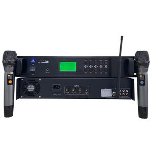 Professional 1000W PA System Power <strong>Amplifier</strong> with Network <strong>Audio</strong> <strong>Input</strong> and Long Distance UHF Wireless Microphone - Product Image 4
