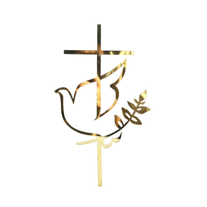Croix Pigeon D Style doré