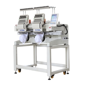 FT-CT1202H <strong>Computer</strong> Controlled High Speed Multifunction 2 Head Cap Flat T-shirt Embroidery Machine for Design Shop - Product Image 1