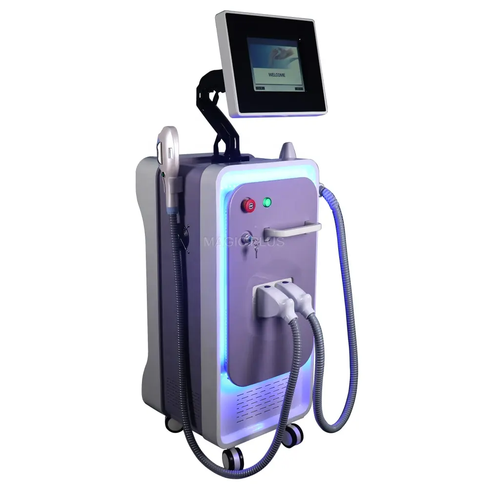 IPL OPT corea Laser Hair Remover / Nd Yag Laser Tattoo Removal Machine