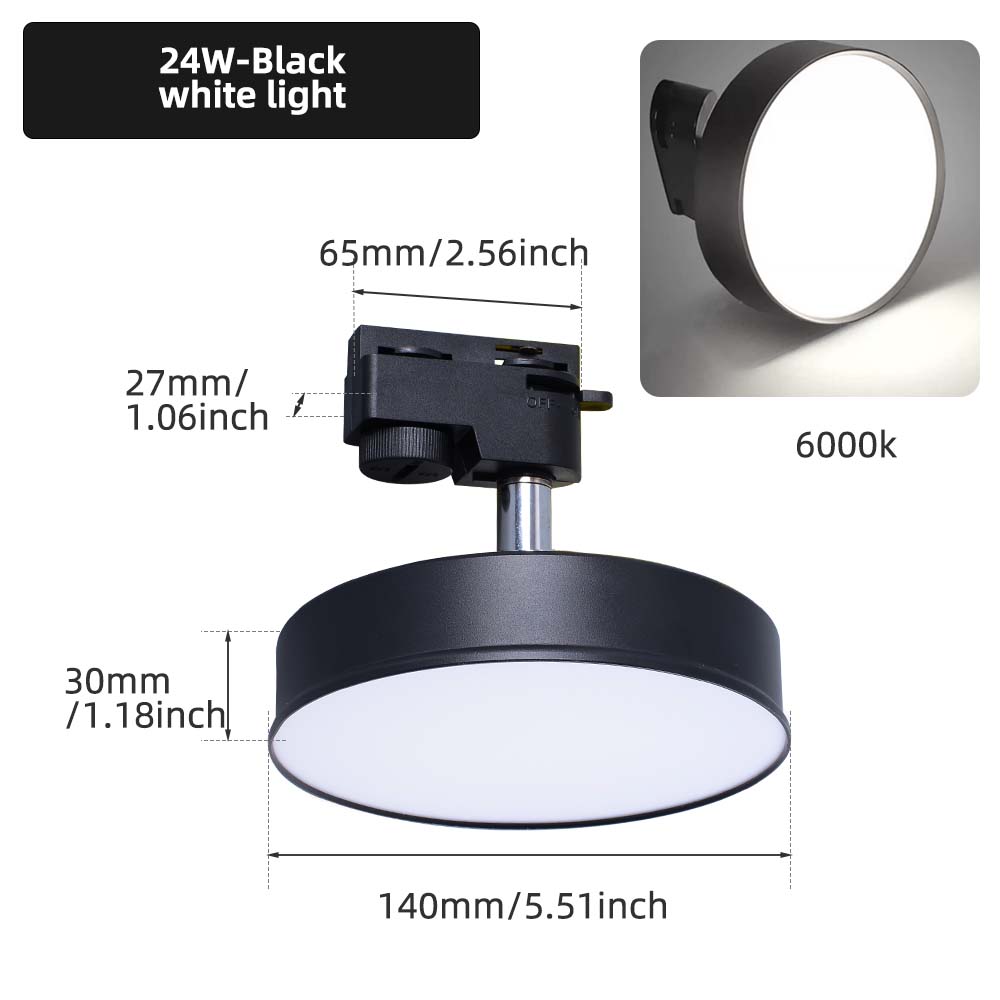 24W-6000K-Noir