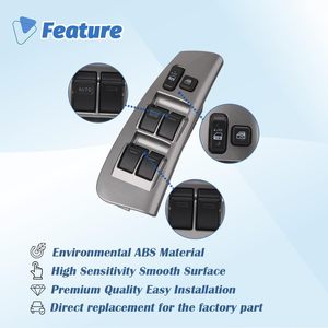 84820aa070 74232-01030 nút điều khiển công suất phía trước bên trái điều khiển bảng điều khiển bên trong xe bảng cửa với công tắc cửa sổ cho - Product Image 2