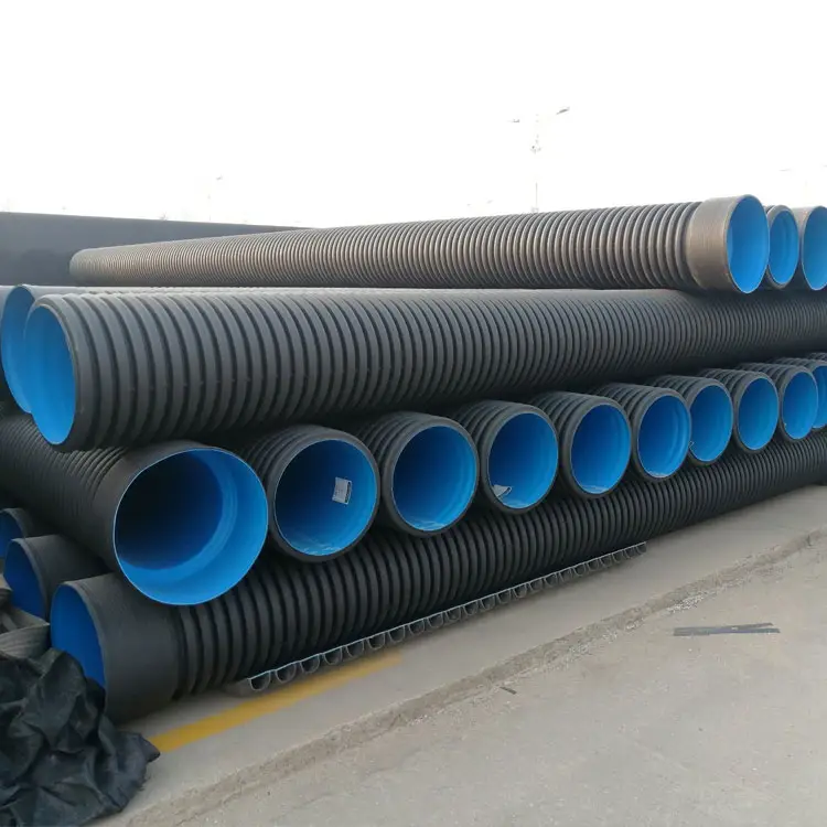 Cable de drenaje de hdpe para alcantarillado, sn4, 2 pulgadas, 150mm, 300mm, 500mm, 800mm, 1500mm