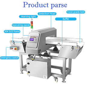 Equipo detector de metales para alimentos de alta sensibilidad Aprendizaje automatizado Sin ajuste manual Transportador de correa de grado alimenticio - Product Image 6