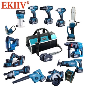 EKIIV 12pcs 15pcs 16pcs 18pcs in One 21v 18v <strong>Power</strong> Tools Combo <strong>Kit</strong> Cordless <strong>Pro</strong> 15-tool Lithium Ion Cordless Combos - Product Image 3