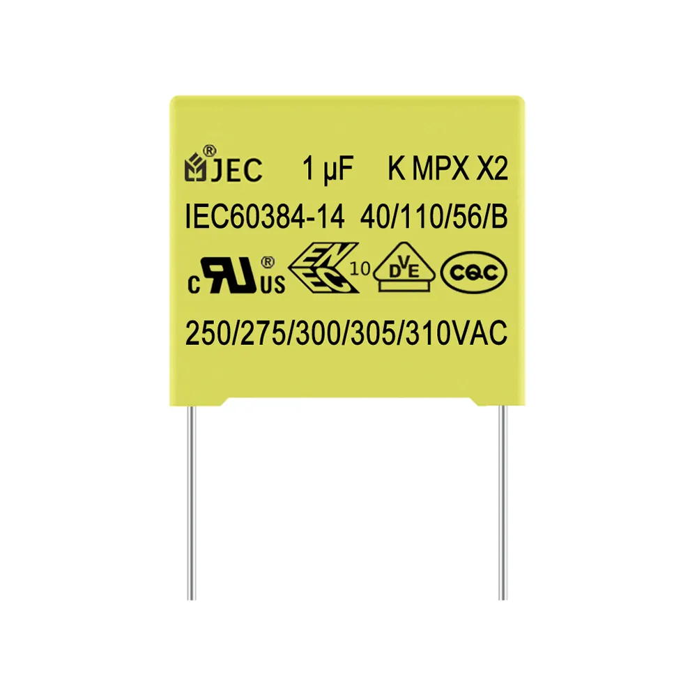 EMI Suppression MPX Film Plastik Kapasitor X2 Kapasitor 275 V 105 Resin Sealing Kapasitor 0.82 UF