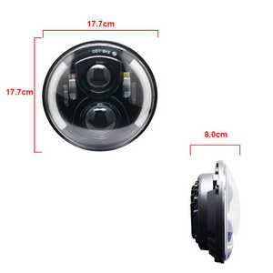 2025 yeni tip 30W DRL dairesel LED çalışma ışığı 7 inç araç lambası LED far - Product Image 2