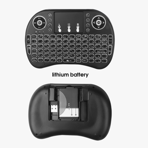 2.4G i8 mini tastiera Wireless i8 air fly mouse retroilluminato inglese russo spagnolo francese telecomando per Set-top box - Product Image 2