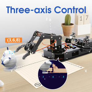 ACEBOTT DIY 4DOF Roboterarm mit APP und Joystick Control Motion Buffer Limit Protection für die Arduino ESP32 Robotics Programmierung