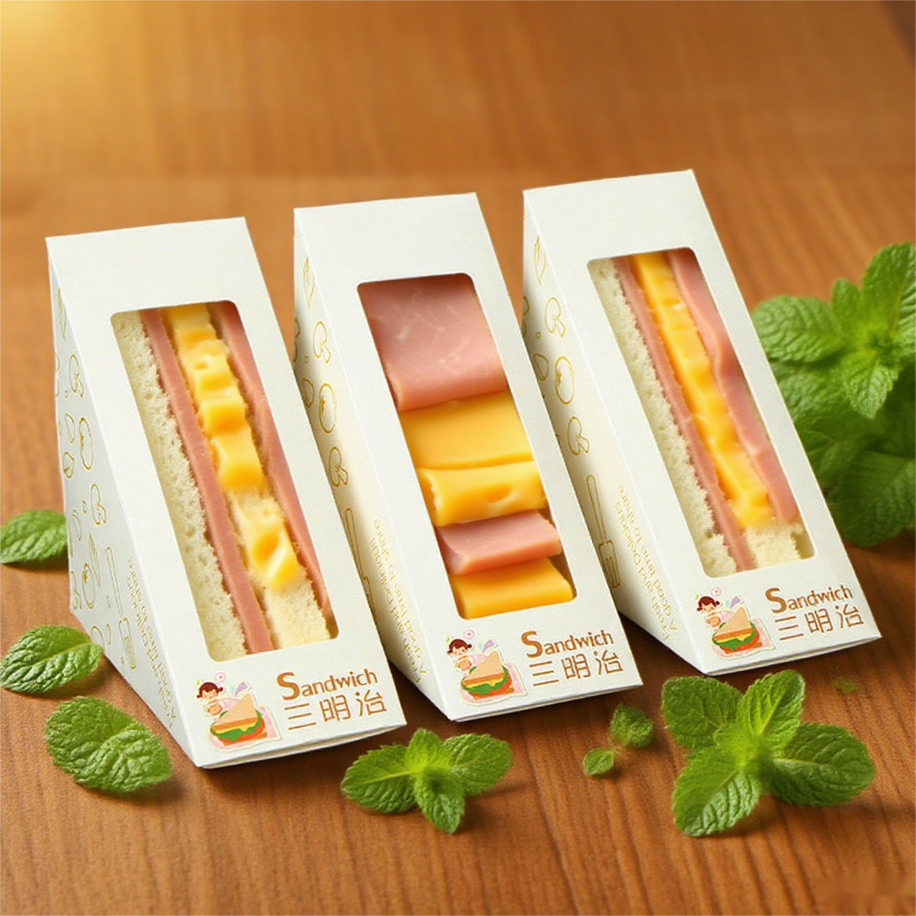 custom sand wich box