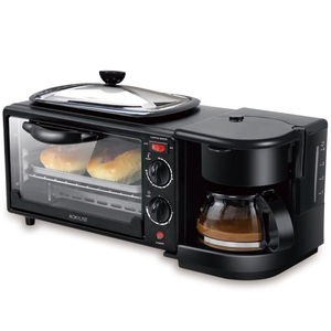 Ackiliss ACL-97671 3 trong 1 ăn sáng <span class=keywords><strong>Maker</strong></span> 1050W 7L lò Máy pha cà phê vỉ nướng PAN kiểm soát nhiệt độ đồng đều cửa kính - Product Image 6