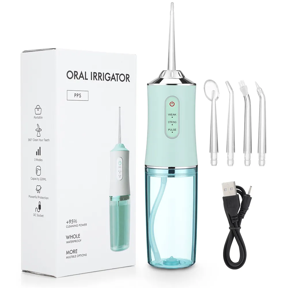 KKS IPX7 igiene pulito usb ricaricabile elettrico portatile cordless dentale idropulsore irrigatore orale