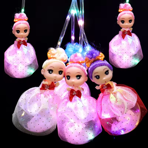 HYUE批发公主儿童彩色发光二极管闪光手持娃娃儿童发光玩具 - Product Image 2