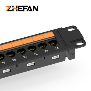浙帆19 "1u Cat6a/cat6/cat5e 24端口Utp配线架5e Cat6 Cat6a 7 cat6 Utp配线架24端口配线架 - Product Image 2