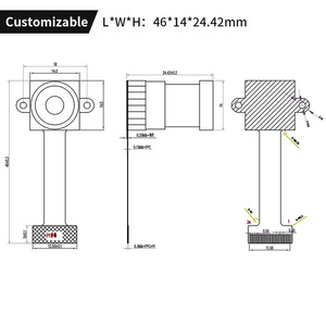 <strong>Support</strong> Oem MI2010/MT9D111 Sensor 2MP Mini DVP CMOS <strong>ISP</strong> AI Camera Module Large Aperture Lens Object Recognition - Product Image 6