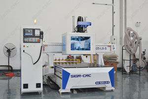 Maquinaria de carpintería Herramienta automática Cambio de hoja Sistema de tienda Centro de enrutador de perforación Atc Máquina de corte CNC con sierra de corte - Product Image 2