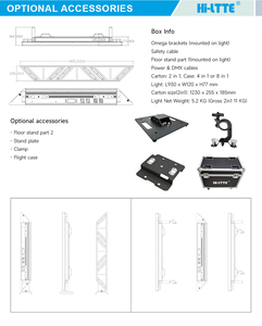 HiLtte IP40 Golden <strong>LED</strong> matrix Triangle Stage Event Light Retro Lights Dj Disco Light - Product Image 3