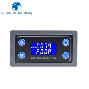 TZT DC12V LED digitale a tempo di ritardo relè modulo programmabile Timer relè interruttore di controllo temporizzazione Trigger ciclo con custodia per interni - Product Image 3