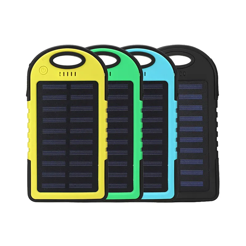 Portable Solar Power Bank 5000mAhためMobile Phone Smart Phone Mobile Charger 5V2A External Battery ChargerためiPhone 11 Pro