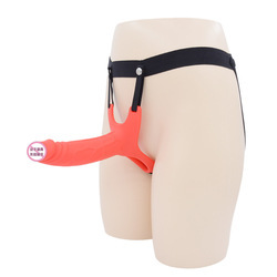 6.7 Inches Wearable Realistic Strap-on Dildo Panties Penis Extension Sleeve Harness Hollow Dildos Adult Erotic <strong>Movie</strong> for Men
