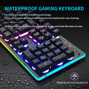 Juego combinado de computadora Multimedia para computadora portátil Rgb retroiluminado 2,4G inalámbrico y teclado para juegos Combos de ratón para ganar - Product Image 4