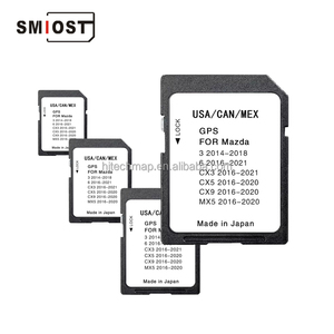 SMIOST Car Chang Mapa Navegação Nav Sat Softwares para GPS Navig Cartão CID SD para Mazda 6 EUA 1P 16GB CX9
