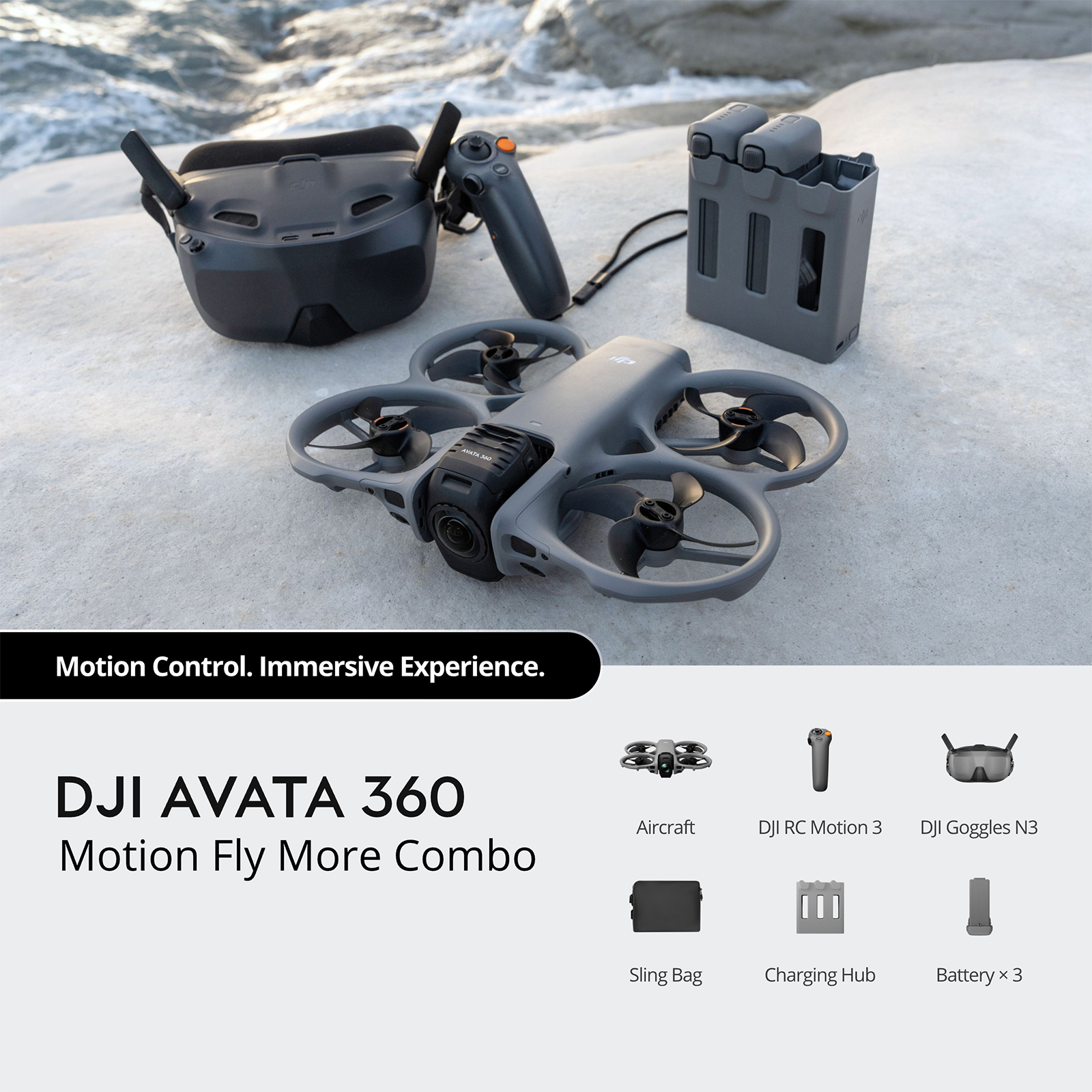Avata 360 Fly More Motion Combo Gris