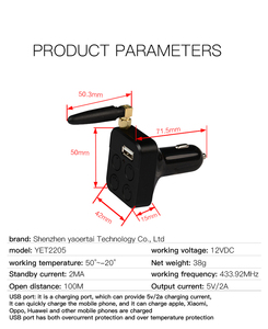 YET neues design 433 mhz code duplikator fernbedienung für rollen code fernbedienung für garagentoröffner YET2205 - Product Image 2