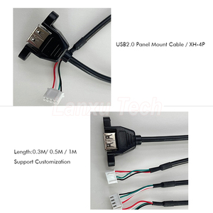 Cavo di montaggio del pannello 2.0 USB tipo A A JST XH PH VH 4 Pin - Product Image 3