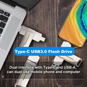 USB 3.1 Type-C 128GB 256GB 512GB <strong>Flash</strong> <strong>Memory</strong> Stick Swivel Metal <strong>Pen</strong> Drive with Write Protect Switch for Promotions - Product Image 6