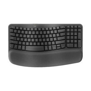Logitech Wave Keys Drahtlose ergonomische Tastatur mit gepolsterter Handballen auflage für Multi-OS, Windows/Mac - Graphit - Product Image 1
