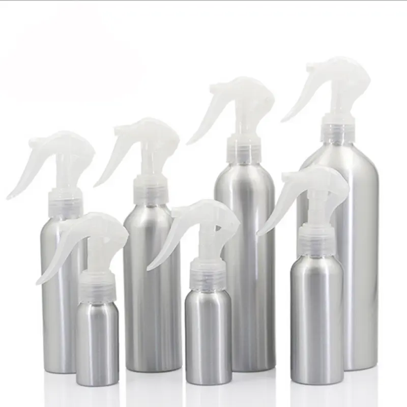 Hot Cosmetic Empty 40ml 50ml 100ml 120ml 150ml 250ml 300ml 500ml 1000ml Trigger spray Aluminium-Feinnebel-Sprüh flasche