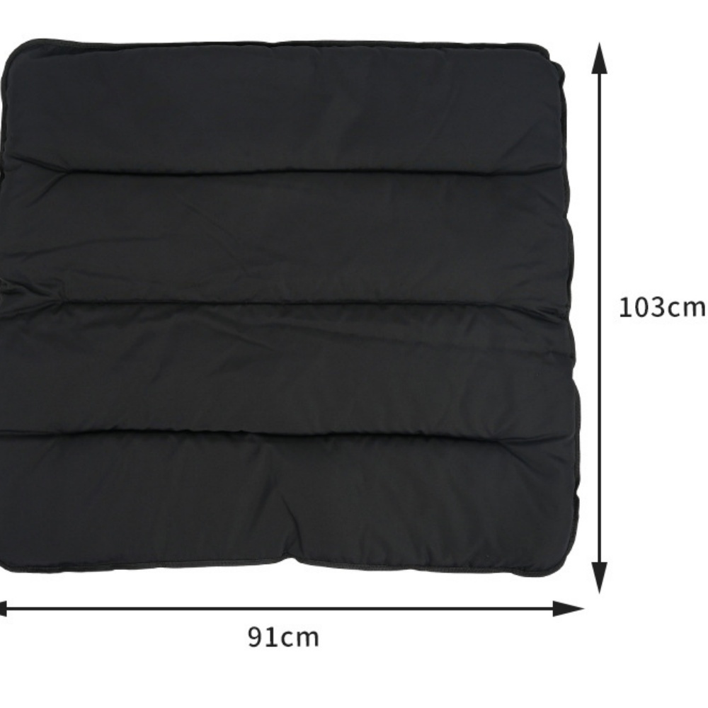 Cojín negro de doble asiento para silla - silla no incluida.