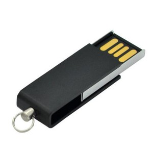 Business Gift Customized Logo 8GB 16GB 32GB <strong>Black</strong> Metal Mini Folding USB <strong>2</strong>.0 <strong>Flash</strong> Drive Swivel Memory Stick Rotating U Disk Key