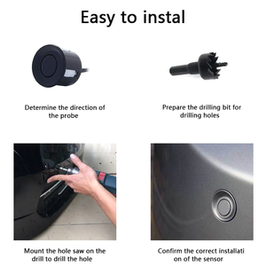 Hesida Parking 12V Sensores de coche Sensor de marcha atrás trasero de coche Indicador de sonido de advertencia de coche Sistema de sonda Sensor Kit de radar de marcha atrás - Product Image 3